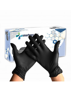 Γάντια Βινιτρυλίου Smartwaymed 100 τμχ Μαύρα 2