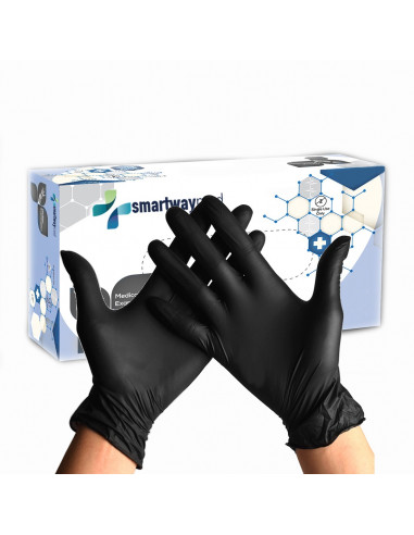 Γάντια Βινιτρυλίου Smartwaymed 100 τμχ Μαύρα